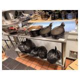 SS TABLE W UNDERSHELF