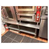 SS GRILL STAND W UNDER SHELF