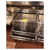 GLASSTENDER UNDERBAR SS ICE BIN W/ SPEED RAIL