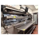 WINDOW 4 SHELF WITH HEAT LAMPS