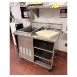 SS TABLE WITH FAUCET AND ICE BIN