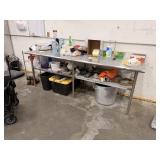 SS TABLE W UNDERSHELF