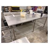 SS TABLE WITH UNDERSHELF