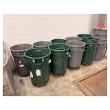 ASSORTED BRUTE GARBAGE PALES