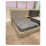 QUEEN SIZE GRAY BED