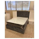 GRAY LED BED QUEEN SIZE