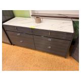 DARK GRAY GRANITE TOP TV STAND