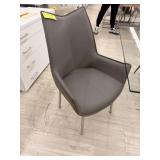 GRAY LEATHER CHAIR (S)