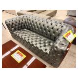 LEATHER GRAY COUCH - 415