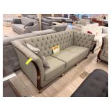 GRAY LEATHER SOFA