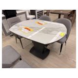WHITE GRANITE FINISH TOP TABLE