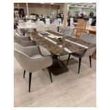DINING TABLE GRANITE FINISH TOP