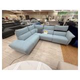 BABY BLUE L SHAPE COUCH