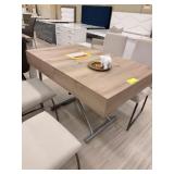 WOODEN BLOCK DINING TABLE