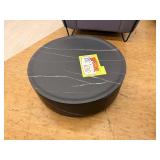 BLACK ROUND COFFEE TABLE