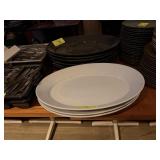 WHITE PORCELAIN LARGE PLATTERS