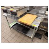 SS TABLE W/ UNDERSHELF AND CAN OPENER