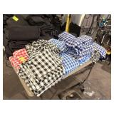LOT OF CHECKERED LINEN