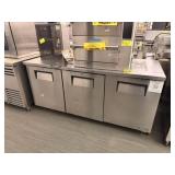 TRUE SS 3 DOOR LOWBOY REFRIGERATOR - TUC - 72 -