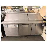 TRUE SS 3 DOOR BAIN MARIE LOWBOY REFRIGERATOR -