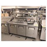 TRUE SS 3 DOOR BAIN MARIE LOWBOY REFRIGERATOR W/