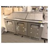 TRUE SS 3 DOOR LOWBOY BAIN MARIE REFRIGERATOR