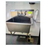 SS PREP SINK WALL MOUNT WITH FAUCET