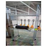 WIRE SHELVING UNIT ON CASTERS