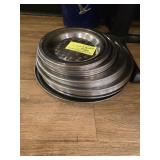 LOT OF ASSORTED  ROUND TRAYS