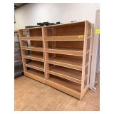 WOODEN SHELF DISPLAY - 49 inch x 78 inch