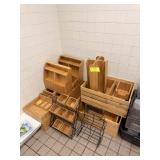 ASSORTED WOODEN TRAYS