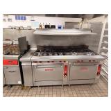 VULCAN 10 BURNER RANGE W 2 OVENS