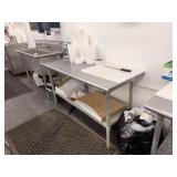 SS TABLE W UNDERSHELF