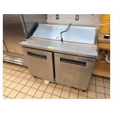 CENTRAL SS 2 DOOR BAIN MARIE SANDWICH PREP