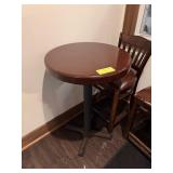 ROUND WOODEN TABLE HIGH TOP