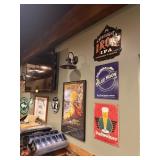 ASSORTED BEER WALL SIGNS