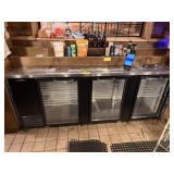 TURBO AIR 3 GLASS DOOR BAR BACK