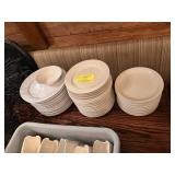 ASSORTED WHITE PLATES