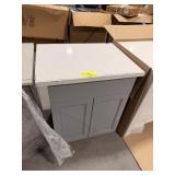 GRAY 2 DOOR VANITY