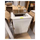 WHITE 2 DOOR VANITY W SINK