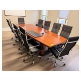 CONFERENCE ROOM TABLE W 10 CHAIRS