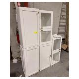 ASSORTED WHITE CABINETS