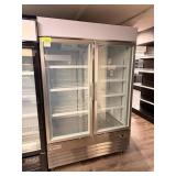 VORTEX SS 2 GLASS DOOR FREEZER - MODEL: V-2GDF-SS