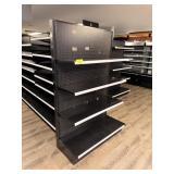 SECTION OF BLACK GONDOLA SHELF  - END SHELF