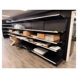 SECTION OF BLACK GONDOLA SHELF  - SINGLE SIDED