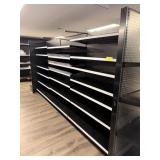 SECTION OF BLACK GONDOLA SHELF  - DOUBLE SIDED