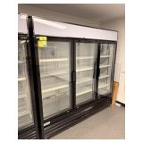 VORTEX 3 GLASS DOOR REFRIGERATOR - MODEL: