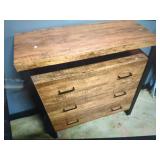 WOODEN 3 DRAWER DRESSER FOR STORAGE