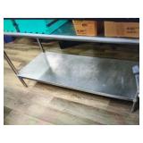 SS WORK TABLE WITH UNDERSHELF