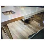 SS WORK TABLE WITH INSERTS